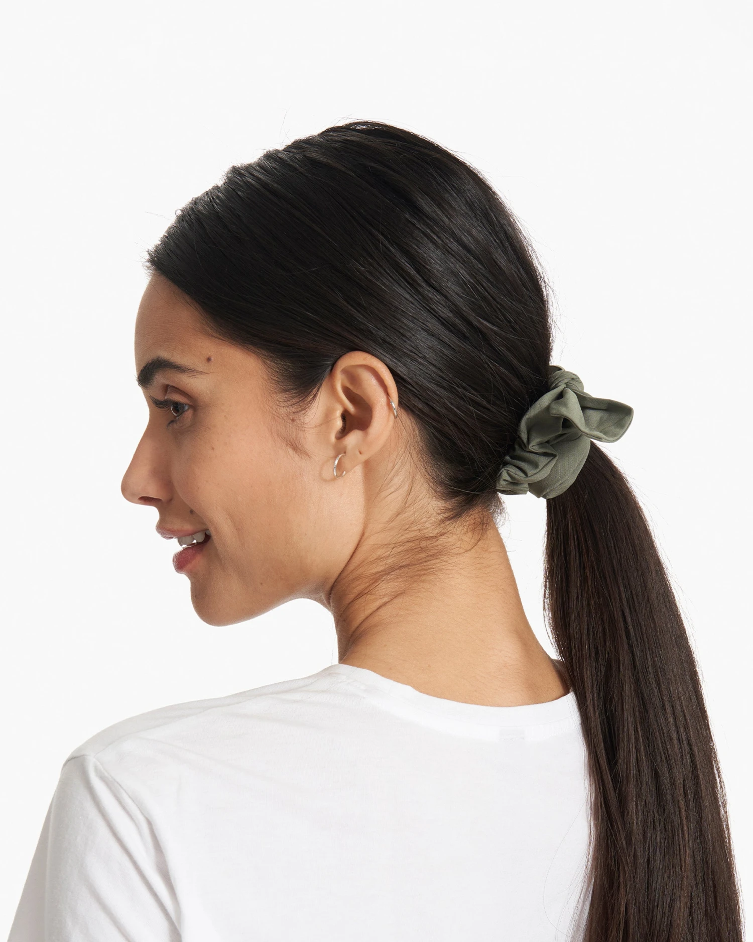 Tie Scrunchy | Pistachio 4 Tie Scrunchy | Pistachio - Image 2