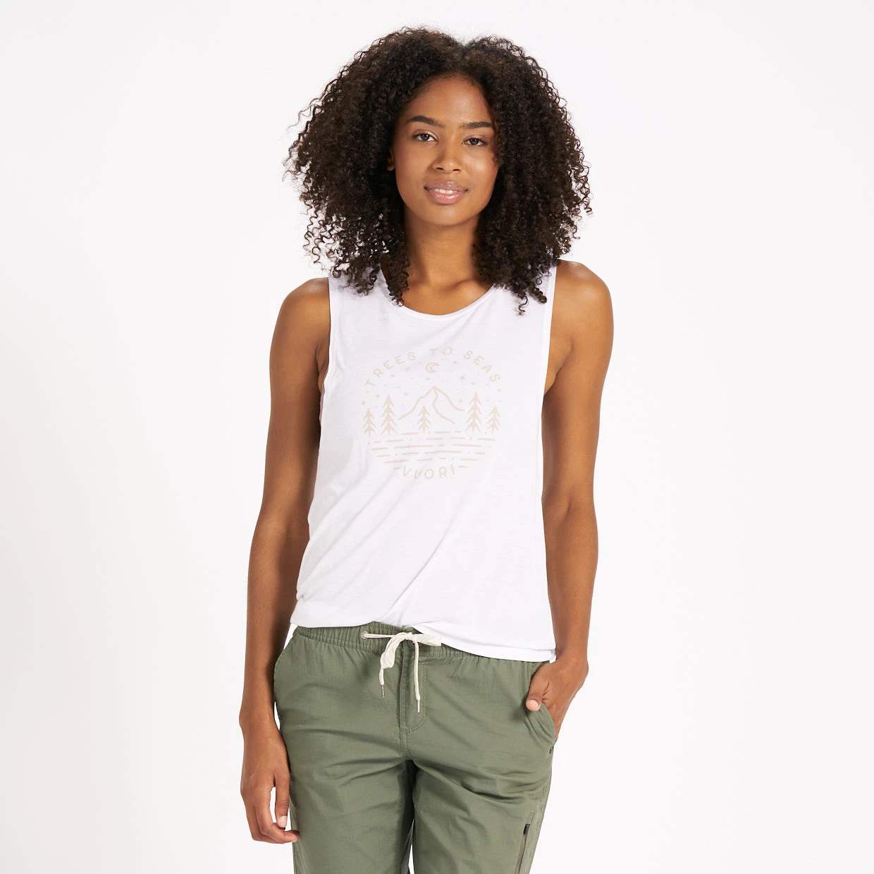 Trees To Seas Tank | White 3 Trees To Seas Tank | White